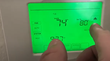 turn off schedule honeywell thermostat step 5